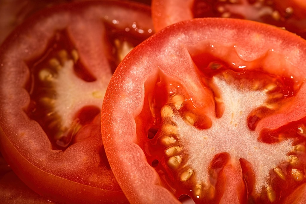 aufgeschnittene Tomate